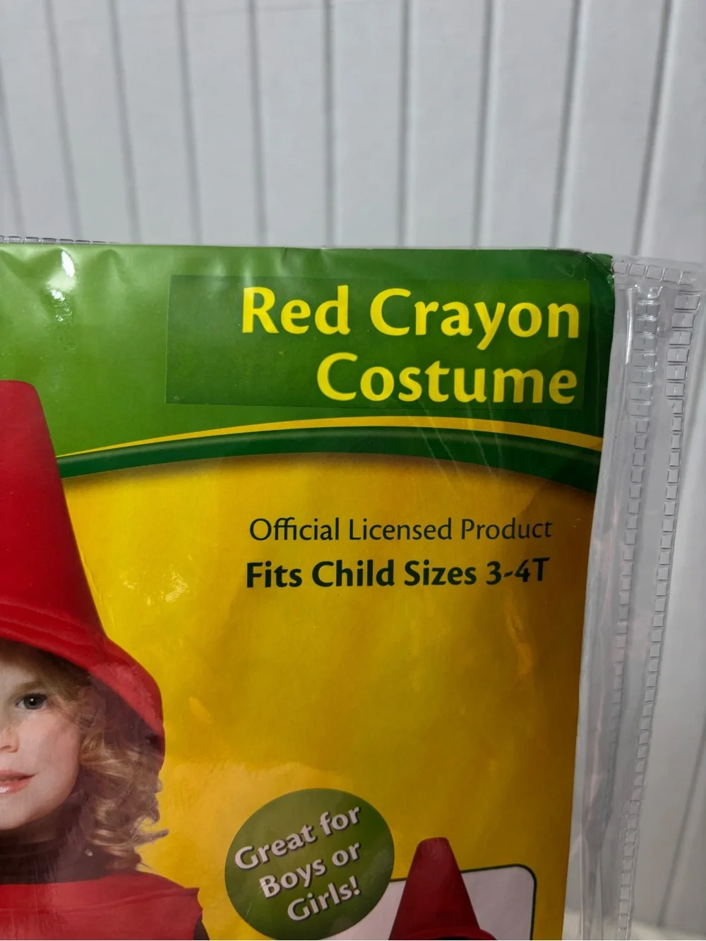Crayola Red Crayon Kids Costume with Black Accents Child 3-4 T‎